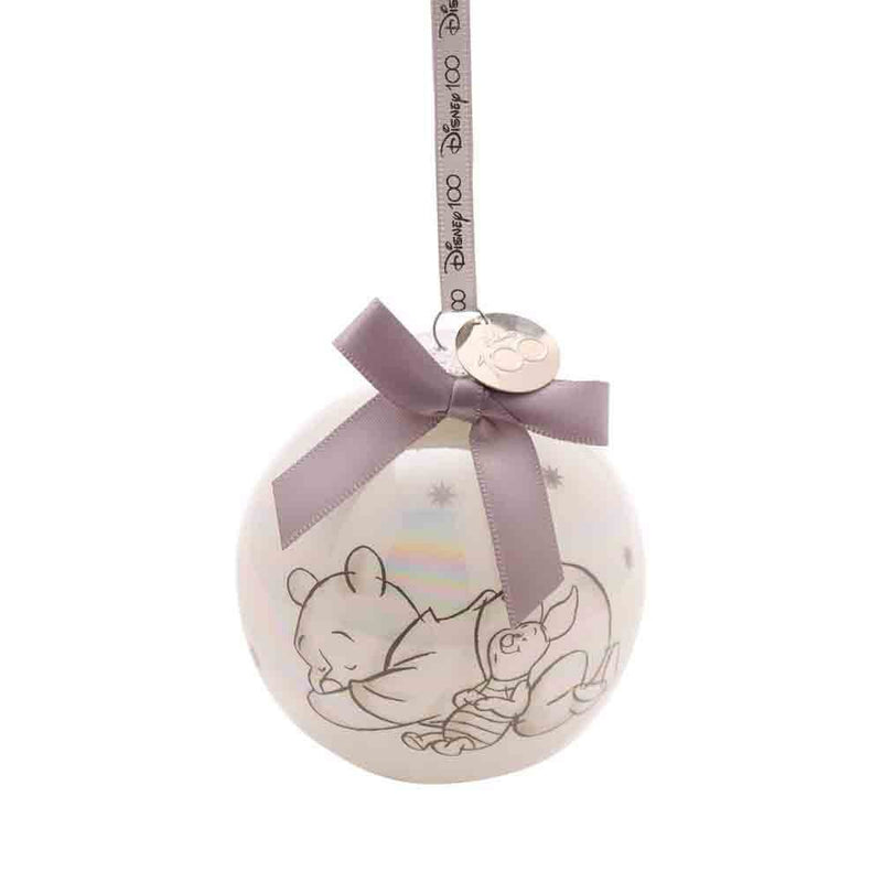 Disney 100 Love Christmas Glass Bauble Set