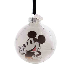 Disney 100 Mickey Mouse Christmas Glass Bauble