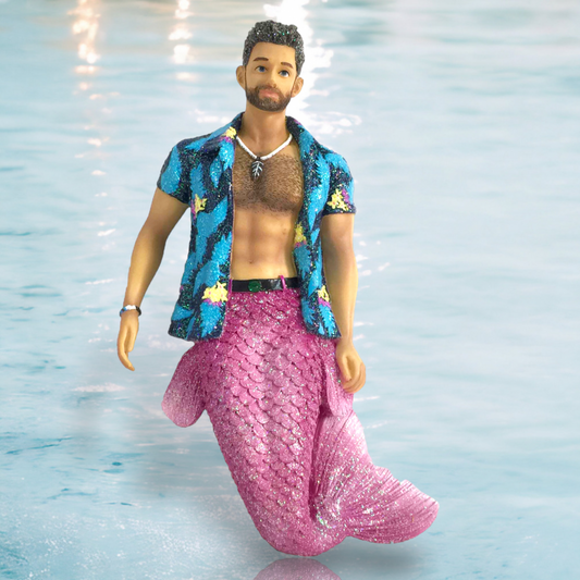 December Diamonds Merman Beach Bim Bo Ornament