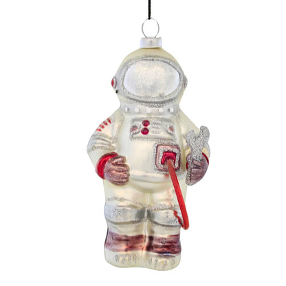 kat + annie Spacecraft Glass Christmas Ornament