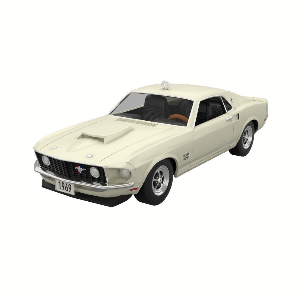 Mini Lil' Classic Cars 1969 Ford Mustang Boss 429 2024 Metal Hallmark Keepsake Ornament 0.7''