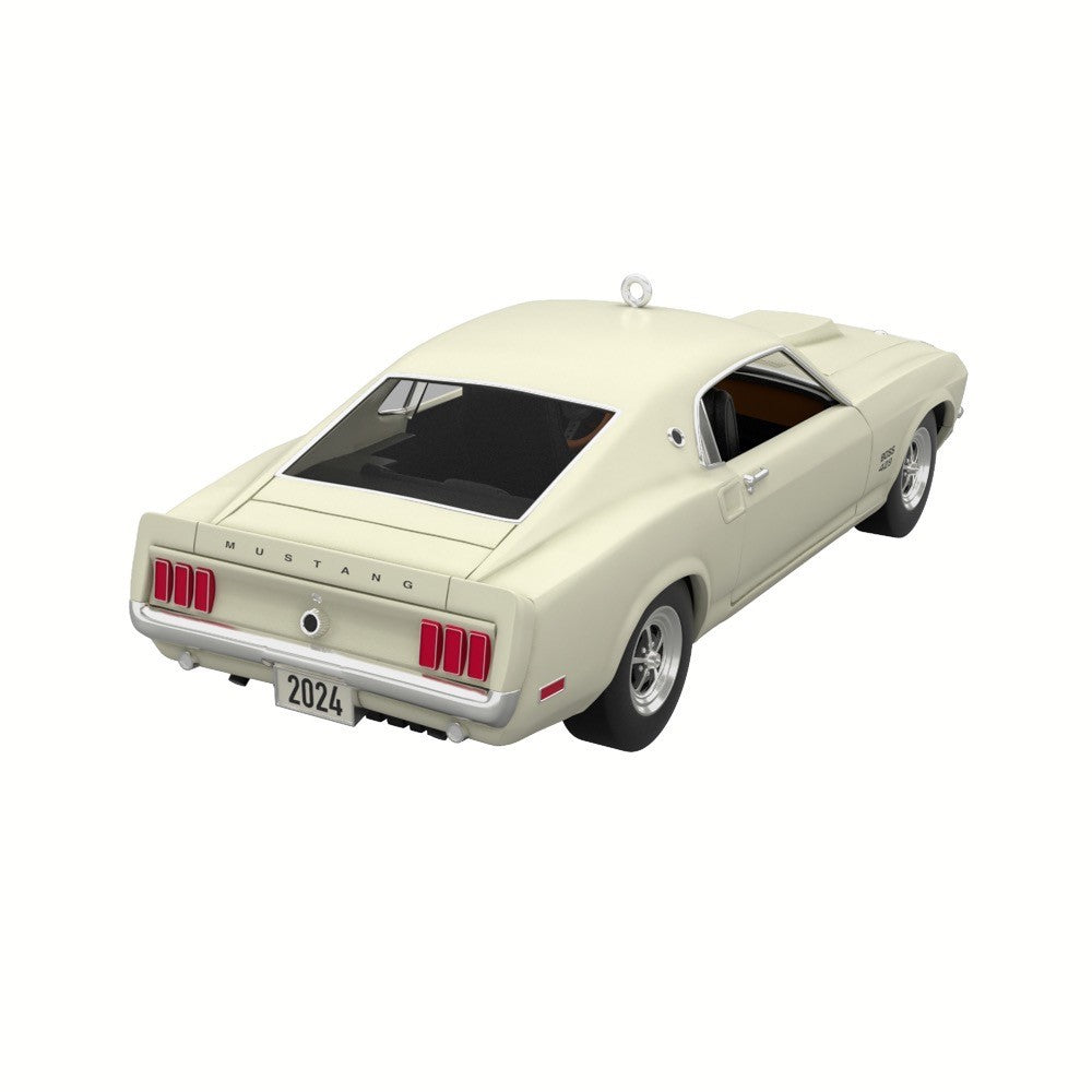 Mini Lil' Classic Cars 1969 Ford Mustang Boss 429 2024 Metal Hallmark Keepsake Ornament 0.7''