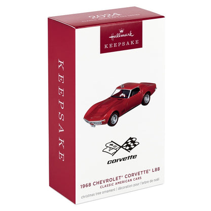 Classic American Cars 1968 Chevrolet¨ Corvette¨ L88 2024 Metal Hallmark Keepsake Ornament