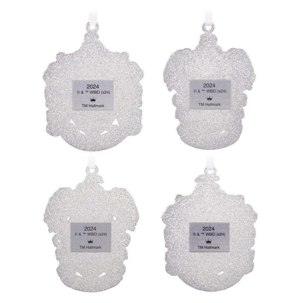Harry Potterª Hogwartsª House Crest Metal Hallmark Keepsake Ornaments Set of 4