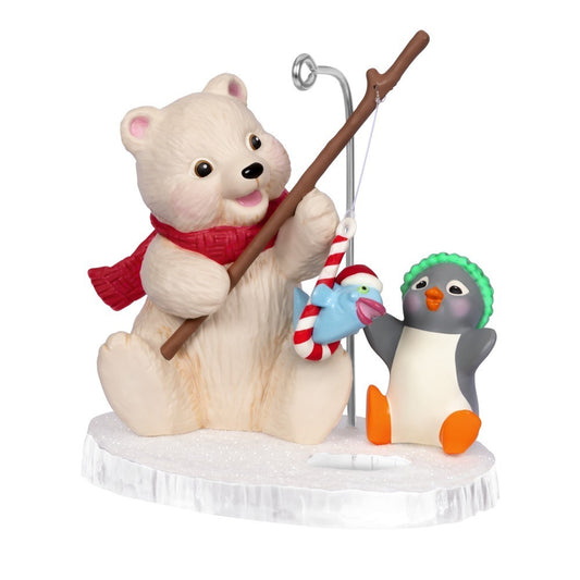 Snowball and Tuxedo Fishing Friends Hallmark Keepsake Ornament