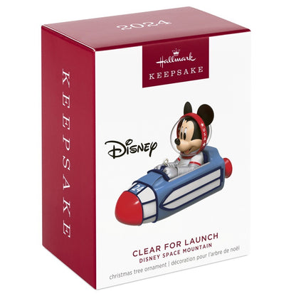 Disney Space Mountain Clear for Launch Hallmark Keepsake Ornament