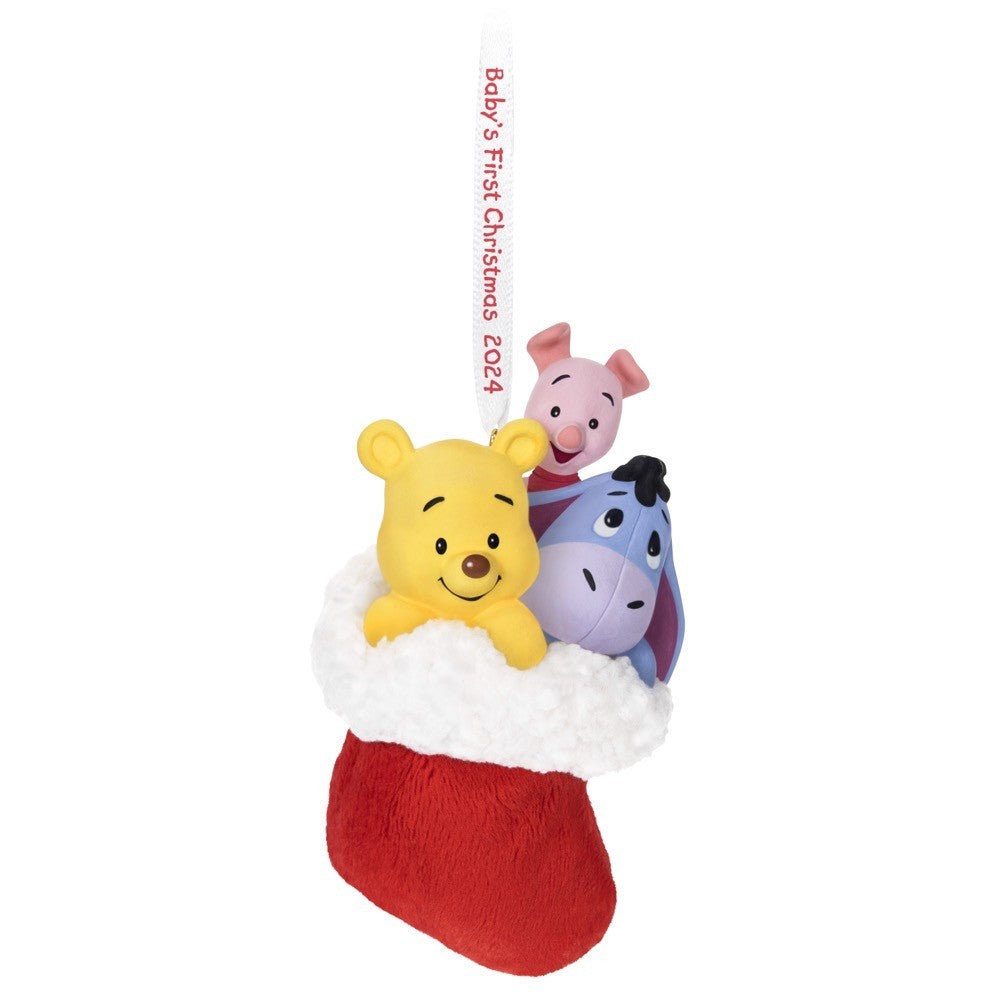 Disney Winnie the Pooh A Snuggly First Christmas 2024 Hallmark Keepsake Ornament