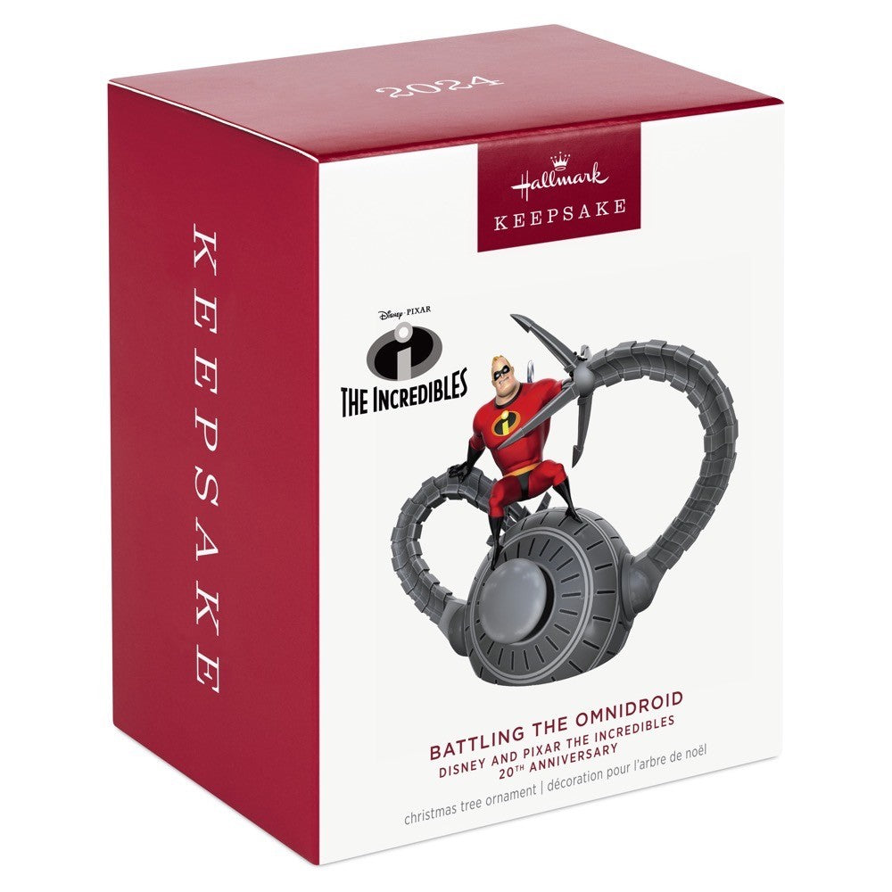 Disney and Pixar The Incredibles 20th Anniversary Battling the Omnidroid Hallmark Keepsake Ornament