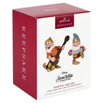 Disney Snow White and the Seven Dwarfs Bashful and Doc Porcelain Hallmark Keepsake Ornaments Set of 2
