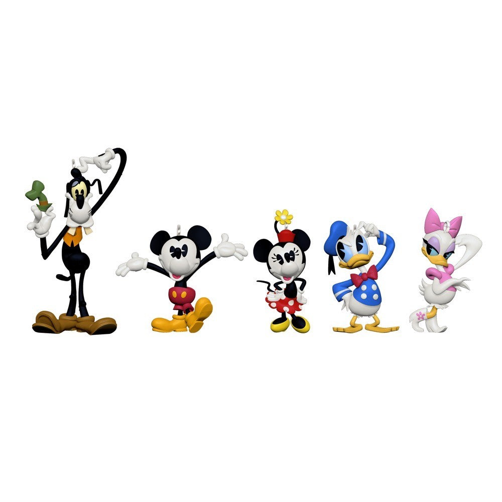 Disney Mickey and Friends Forever Friends Hallmark Keepsake Ornament Set of 5