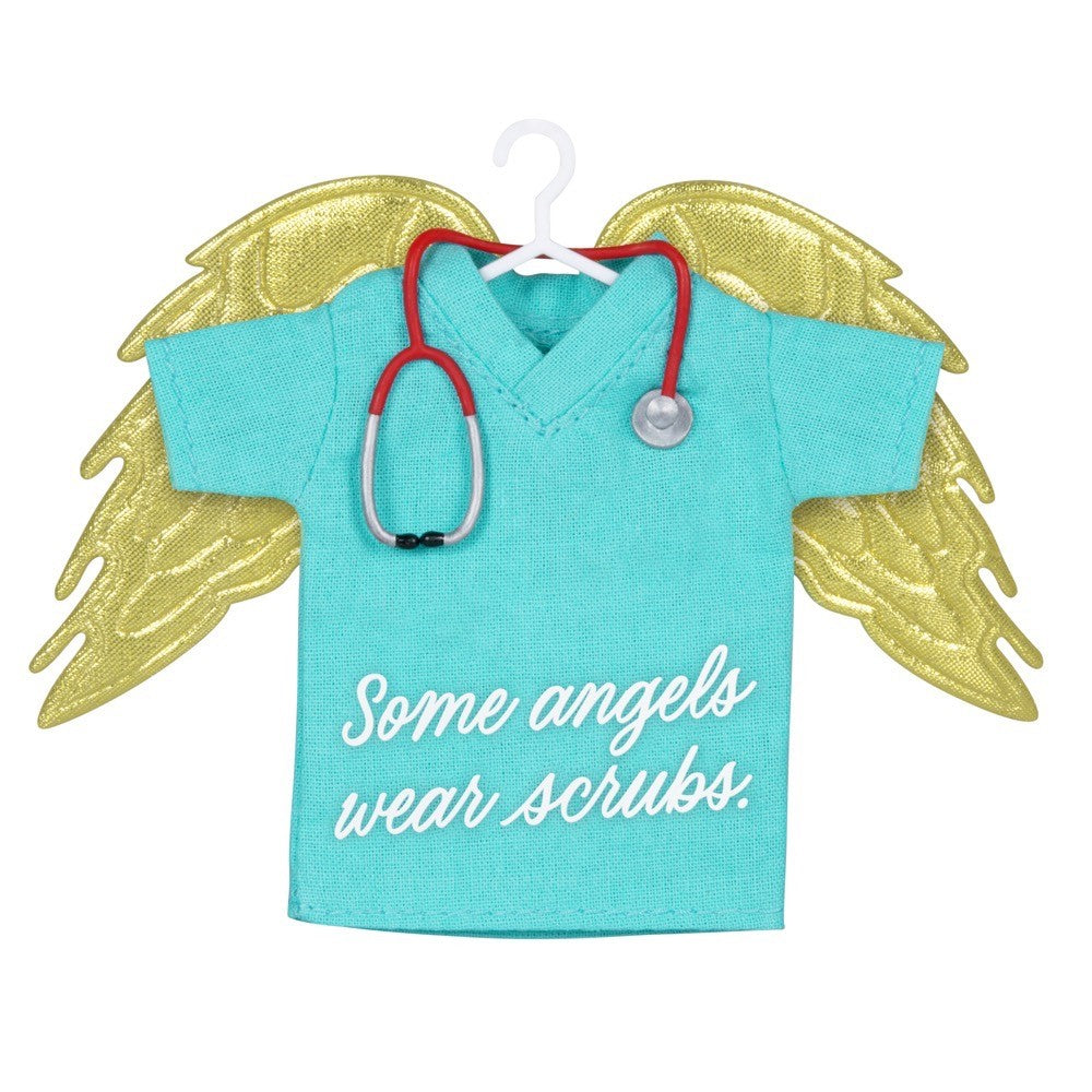 Some Angels Wear Scrubs Hallmark Keepsake Ornament