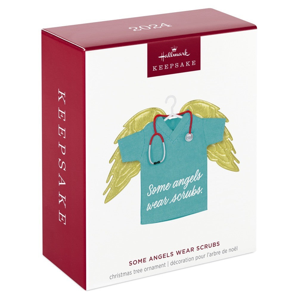 Some Angels Wear Scrubs Hallmark Keepsake Ornament