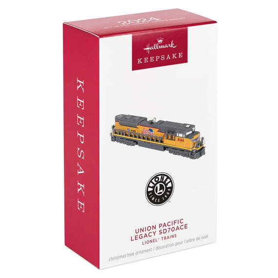 Lionel Trains Union Pacific Legacy SD70ACE Metal Hallmark Keepsake Ornament