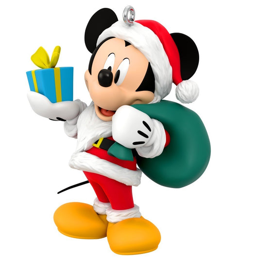 Disney All About Mickey! Santa Mickey Hallmark Keepsake Ornament