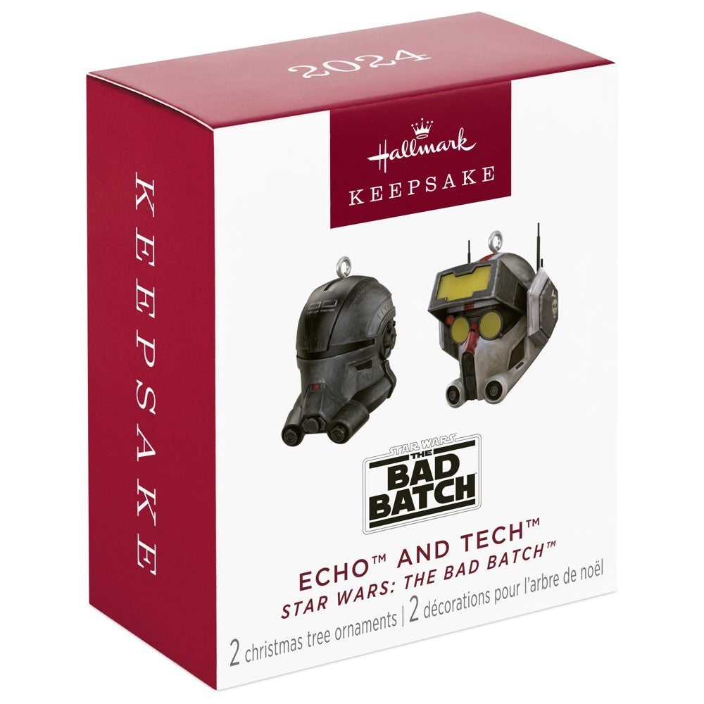 Mini Star Wars: The Bad Batchª Echoª and Techª Hallmark Keepsake Ornaments Set of 2