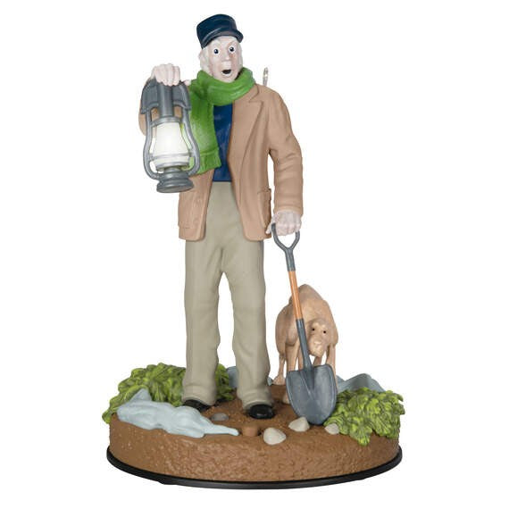 Disney The Haunted Mansion Collection The Caretaker and His Dog With Light and Sound Hallmark Keepsake Ornament