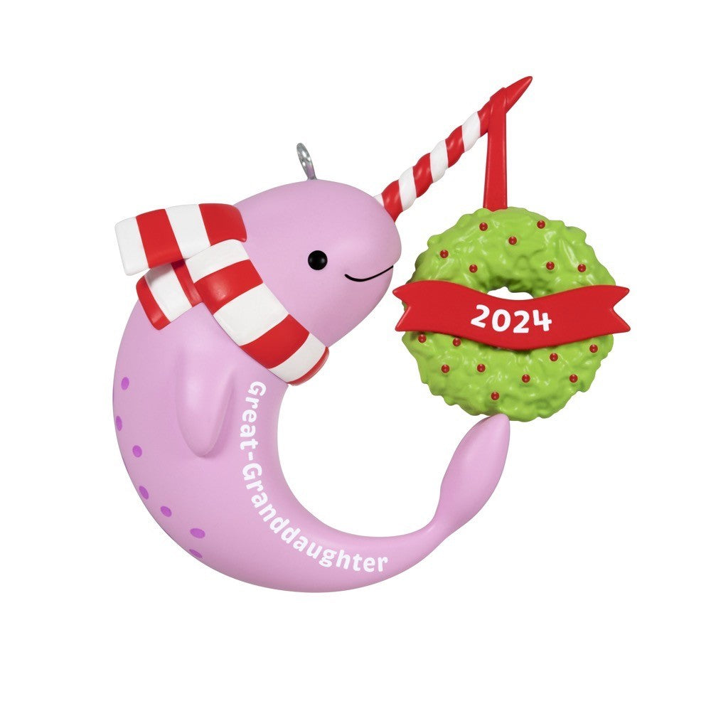 Great-Granddaughter Narwhal 2024 Hallmark Keepsake Ornament