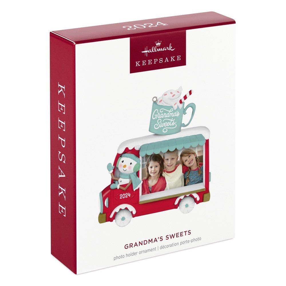 Grandma's Sweets 2024 Photo Frame Hallmark Keepsake Ornament