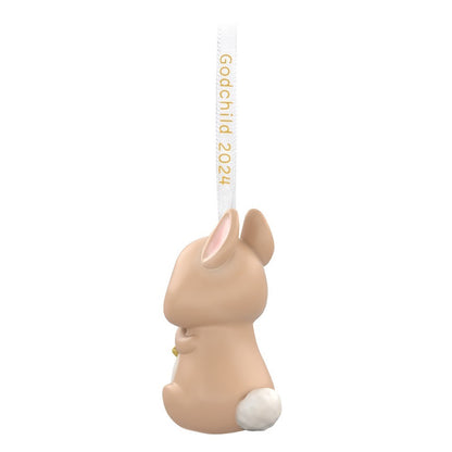 Godchild Bunny 2024 Porcelain Hallmark Keepsake Ornament