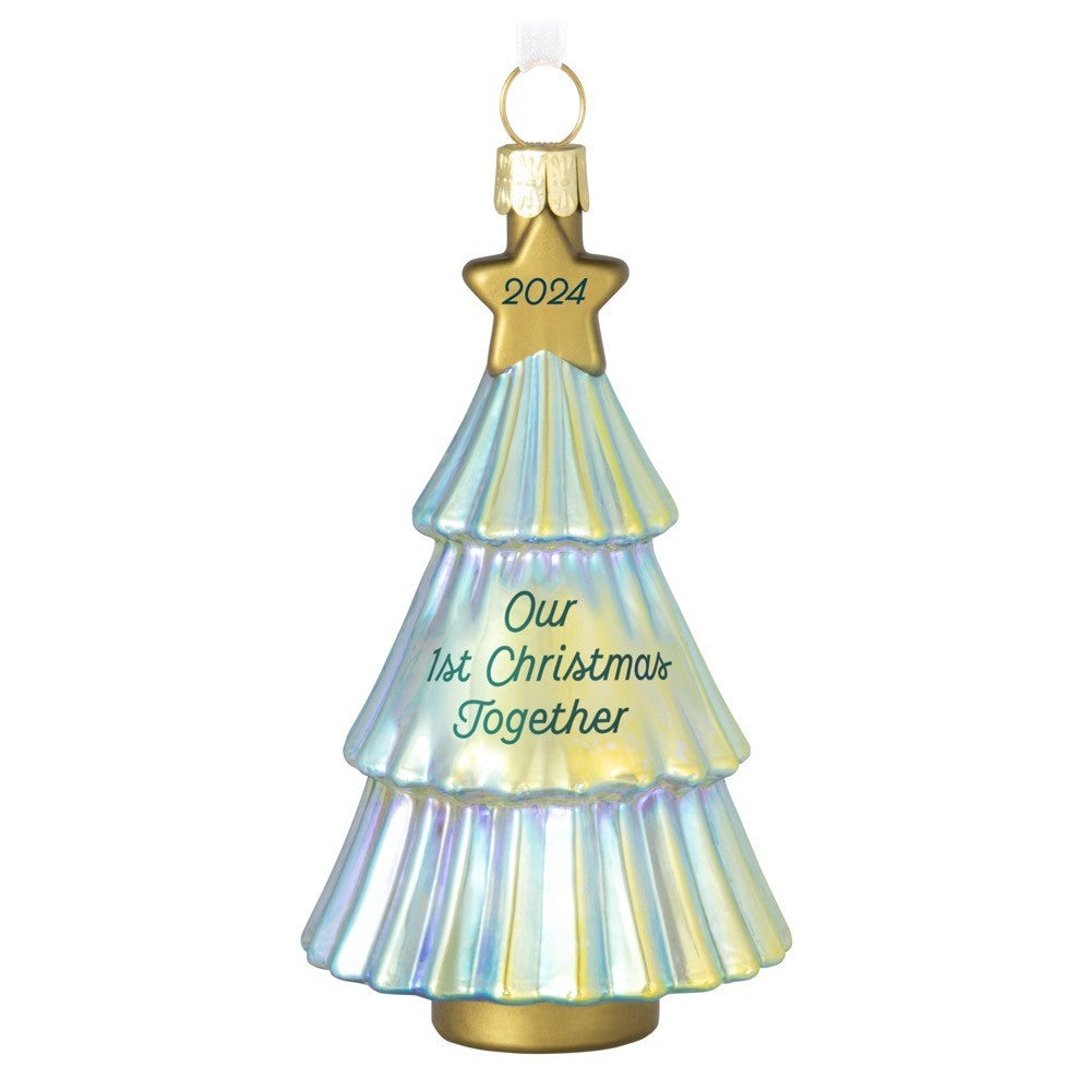 Our First Christmas Together 2024 Glass Hallmark Keepsake Ornament