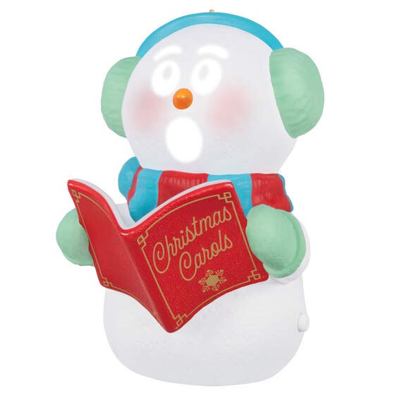 Caroling Snowman Musical With Light Hallmark Keepsake Ornament