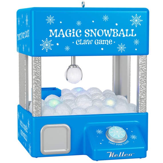 Magic Snowball Claw Game Musical With Light and Motion Hallmark Keepsake Ornament