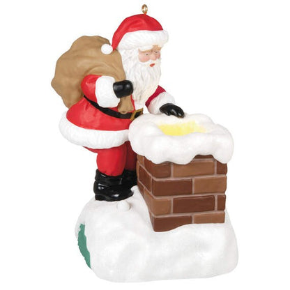 Up On the Housetop With Light and Sound Hallmark Keepsake Ornament