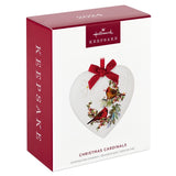 Christmas Cardinals Porcelain Hallmark Keepsake Ornament