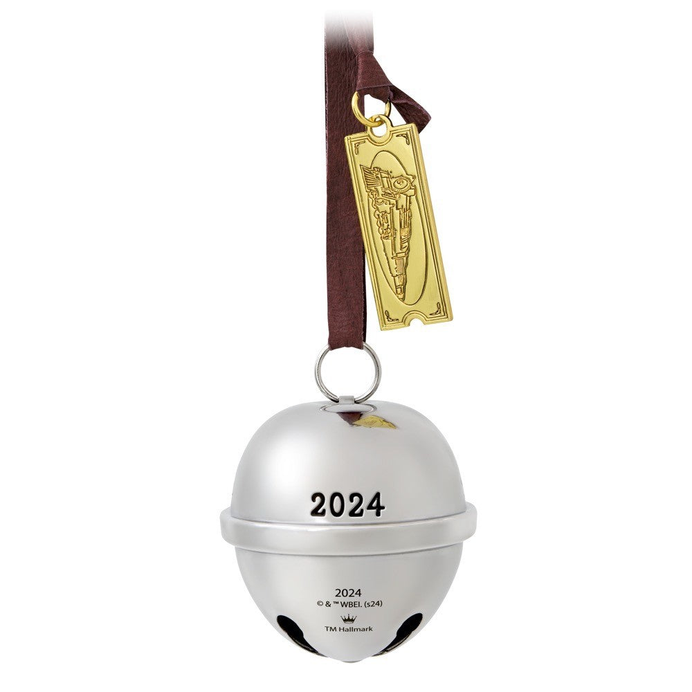 The Polar Expressª 20th Anniversary Santa's Sleigh Bell 2024 Metal Hallmark Keepsake Ornament