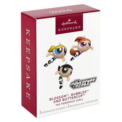 The Powerpuff Girls Blossomª Bubblesª and Buttercupª Hallmark Keepsake Ornaments Set of 3