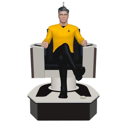 Star Trek: Strange New Worlds Captain Christopher Pike With Sound Hallmark Keepsake Ornament