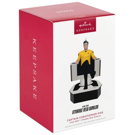 Star Trek: Strange New Worlds Captain Christopher Pike With Sound Hallmark Keepsake Ornament