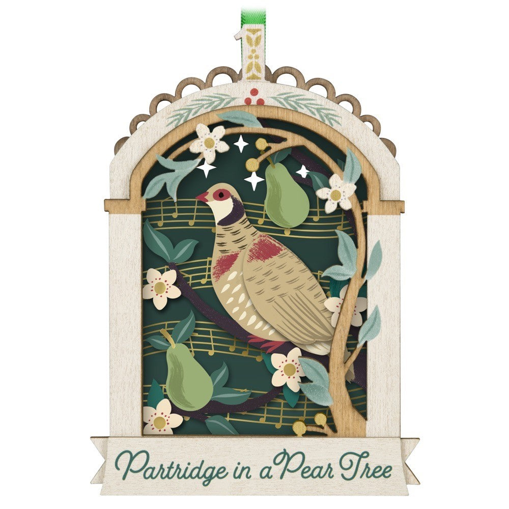 Twelve Days of Christmas Papercraft Hallmark Keepsake Ornament
