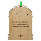 Twelve Days of Christmas Papercraft Hallmark Keepsake Ornament
