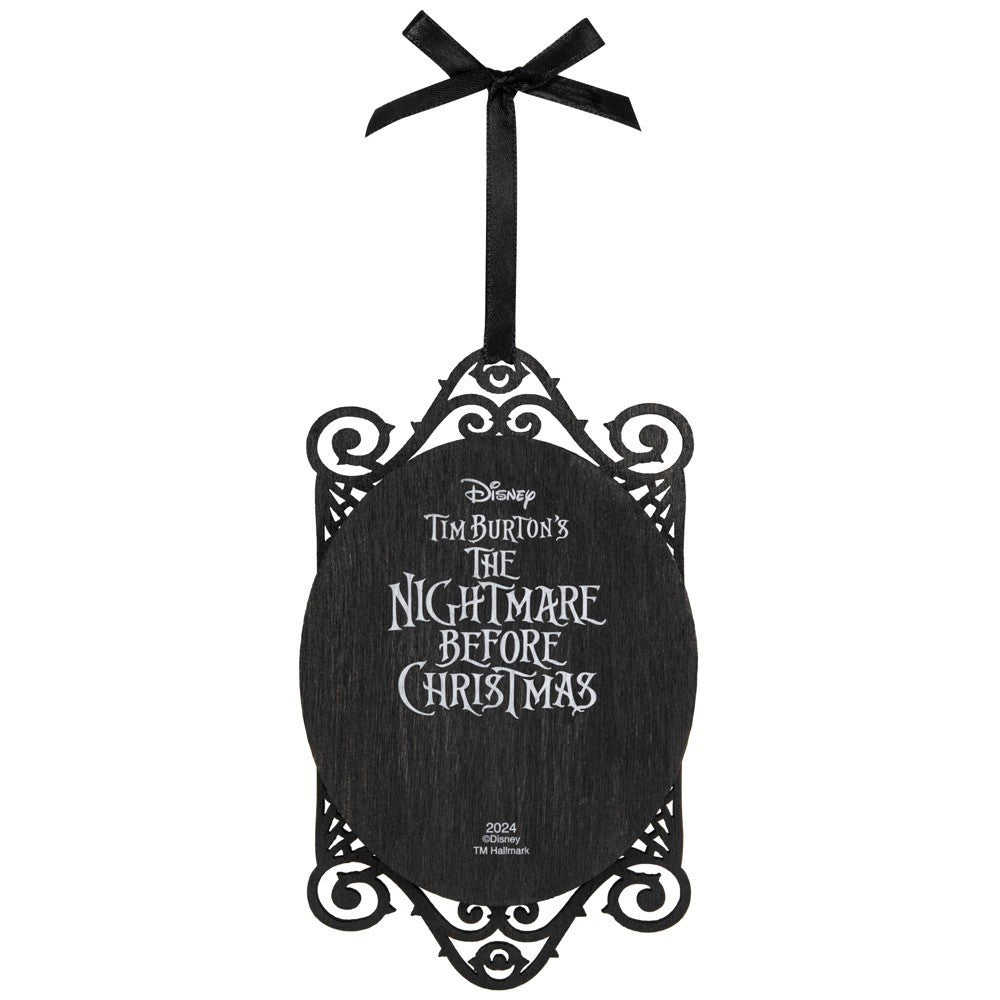 Disney Tim Burton's The Nightmare Before Christmas Jack and Sally Papercraft Hallmark Keepsake Ornament