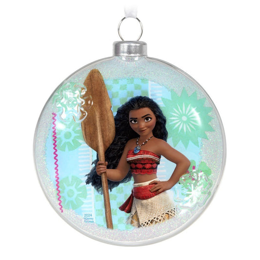 Disney Moana of Motunui Glass Hallmark Keepsake Ornament