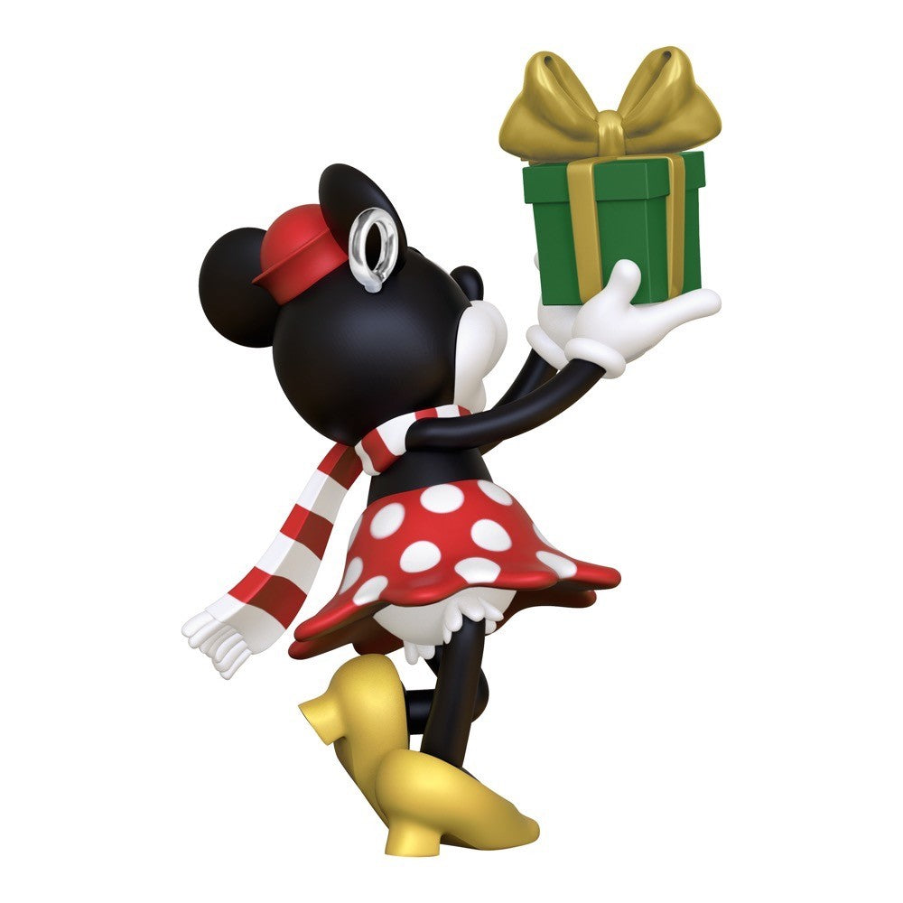 Mini Disney Minnie Mouse Minnie's Special Delivery Hallmark Keepsake Ornament 1.31''