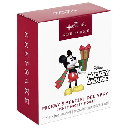 Mini Disney Mickey Mouse Mickey's Special Delivery Hallmark Keepsake Ornament 1.16''