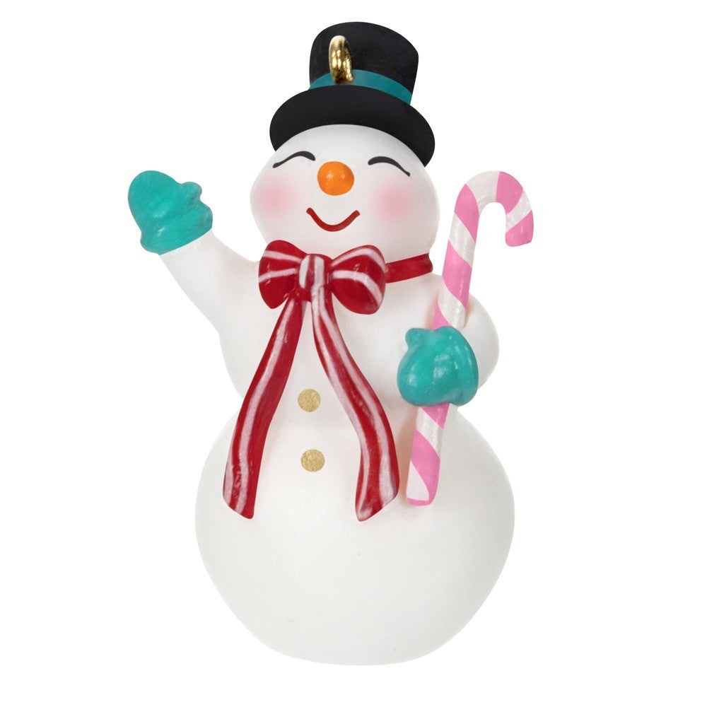 Mini Nostalgic Snowman Hallmark Keepsake Ornament 1.45''