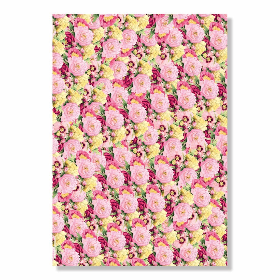 Garden Flowers Floral Wrapping Paper Book