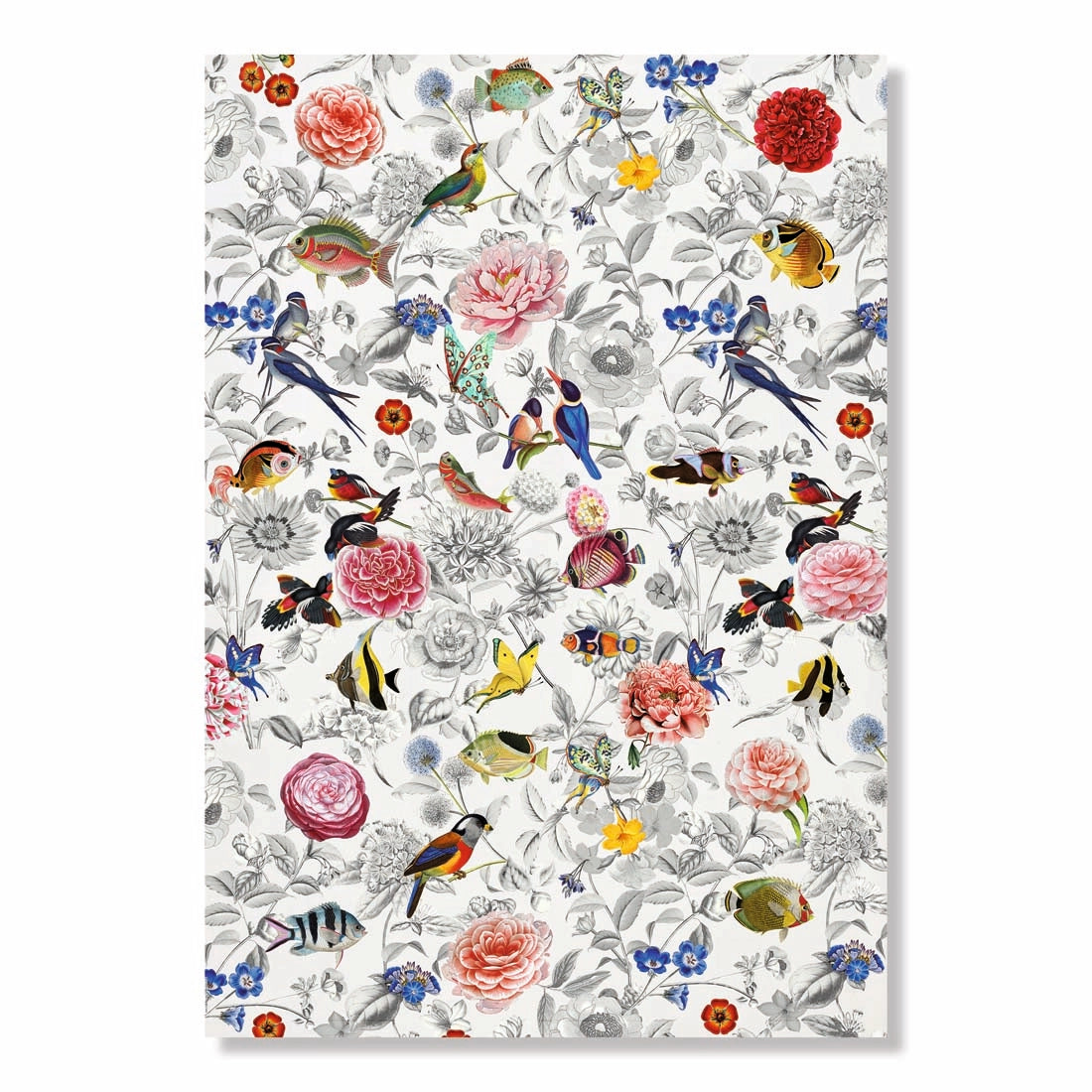 Barbara Behr Birds and Flowers Wrapping Paper Book