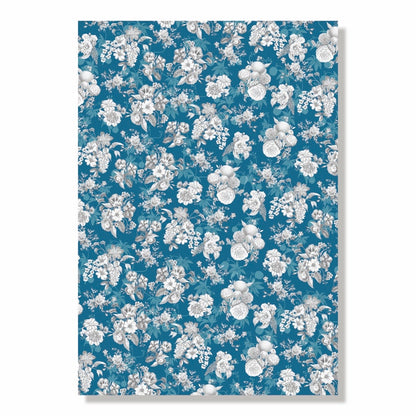 Toile de Jouy Floral Wrapping Paper Book