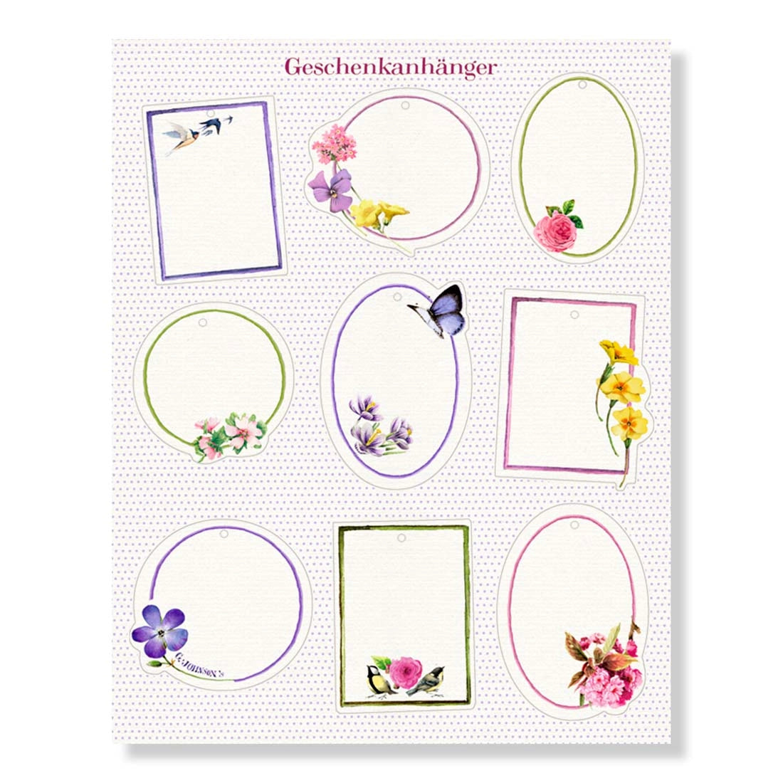 Garden Flowers Floral Wrapping Paper Book