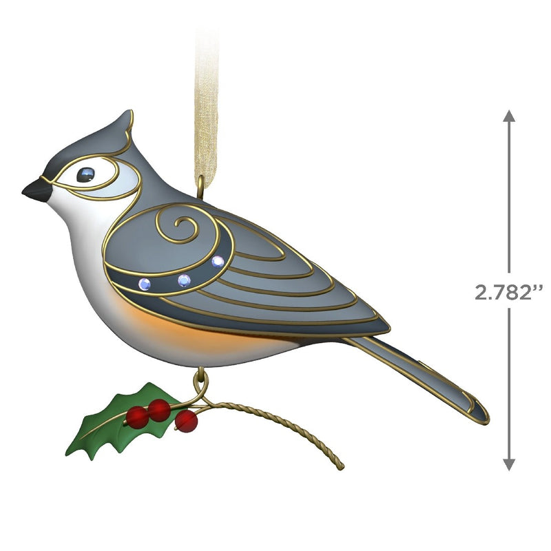 The Beauty of Birds Tufted Titmouse 2022 Hallmark Keepsake Ornament
