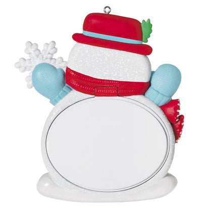 Grandkid Hugs Snowman Photo Frame 2022 Hallmark Keepsake Ornament