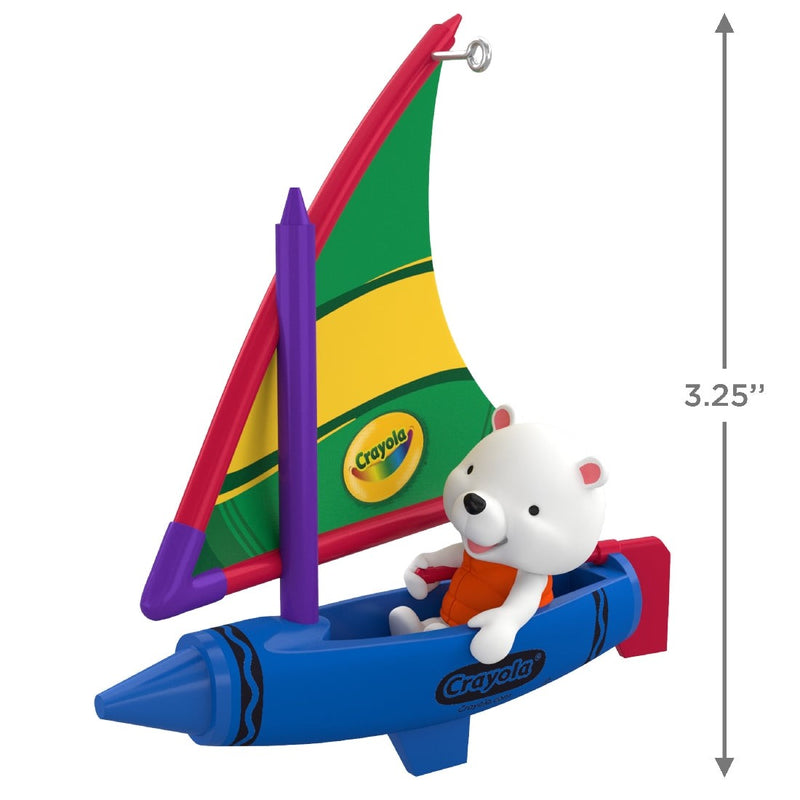 Crayola Colorful Canoe Sailing 2022 Hallmark Keepsake Ornament