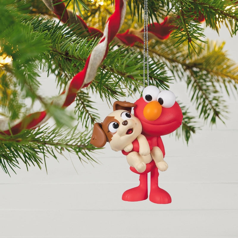 Sesame Street Elmo and His Puppy Tango 2022 Hallmark Keepsake Ornament