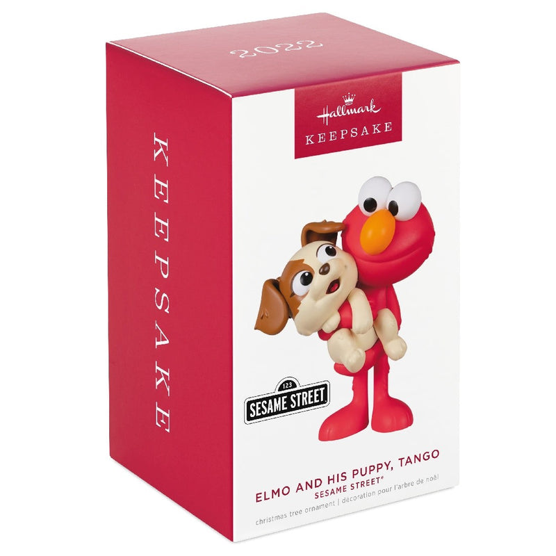 Sesame Street Elmo and His Puppy Tango 2022 Hallmark Keepsake Ornament