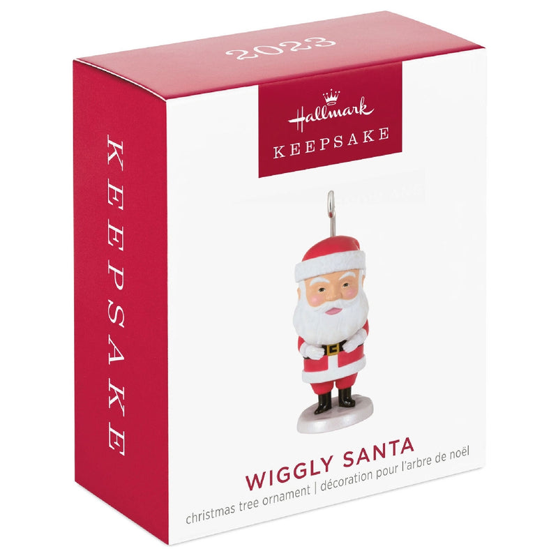 Wiggly Santa Miniature Hallmark Keepsake Ornament