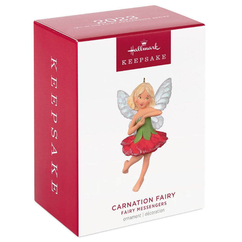 Fairy Messengers Carnation Fairy Hallmark Keepsake Ornament